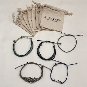 Pura Vida bracelets and bags (lot of 5)